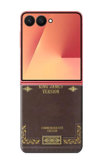 S2889 Holy Bible Cover King James Version Case For Samsung Galaxy Z Flip 7