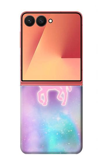 S3070 Rainbow Unicorn Pastel Sky Case For Samsung Galaxy Z Flip 7