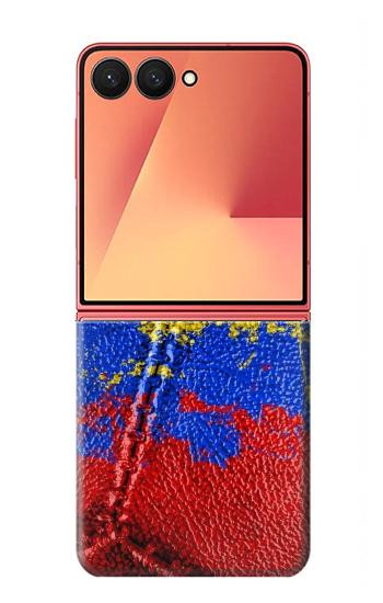 S3306 Colombia Flag Vintage Football Graphic Case For Samsung Galaxy Z Flip 7