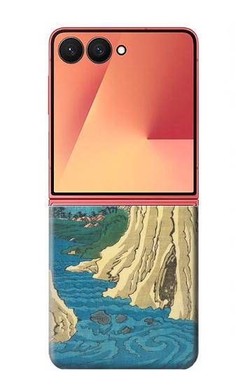 S3348 Utagawa Hiroshige The Monkey Bridge Case For Samsung Galaxy Z Flip 7