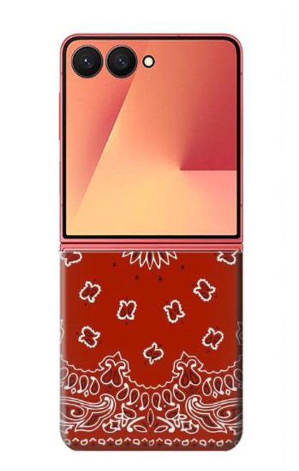 S3355 Bandana Red Pattern Case For Samsung Galaxy Z Flip 7 S3355 Bandana Red Pattern Case For Samsung Galaxy Z Flip 7