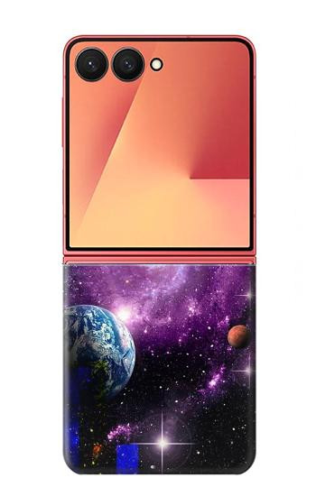 S3689 Galaxy Outer Space Planet Case For Samsung Galaxy Z Flip 7