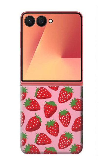 S3719 Strawberry Pattern Case For Samsung Galaxy Z Flip 7 S3719 Strawberry Pattern Case For Samsung Galaxy Z Flip 7