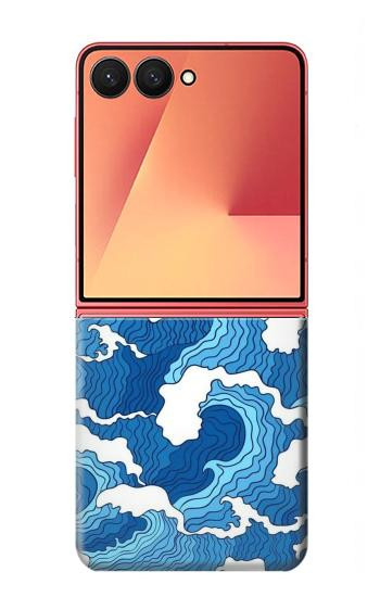 S3901 Aesthetic Storm Ocean Waves Case For Samsung Galaxy Z Flip 7