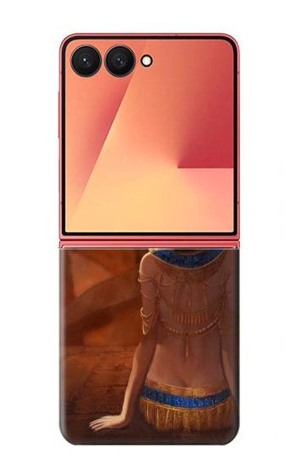 S3919 Egyptian Queen Cleopatra Anubis Case For Samsung Galaxy Z Flip 7