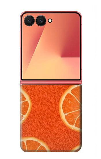 S3946 Seamless Orange Pattern Case For Samsung Galaxy Z Flip 7