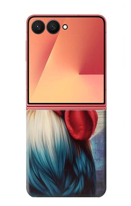 S3987 French Rooster Case For Samsung Galaxy Z Flip 7