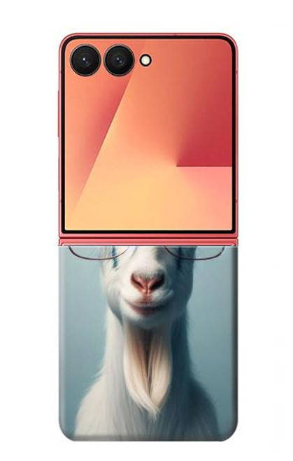 S3991 Goat Glasses Case For Samsung Galaxy Z Flip 7