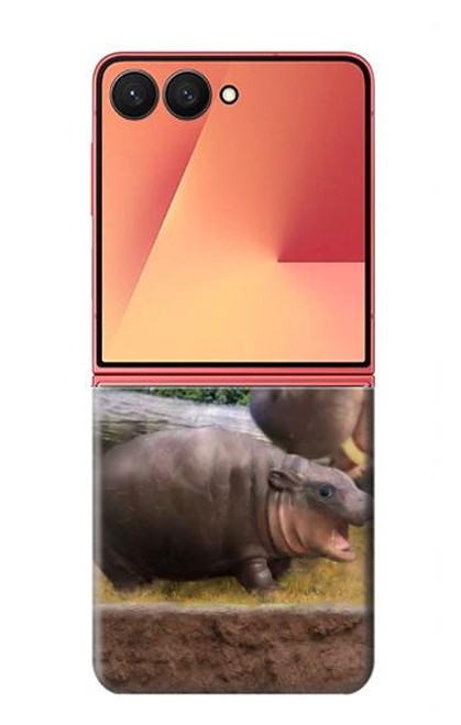 S4031 Baby Hippo Hippopotamus Family Case For Samsung Galaxy Z Flip 7