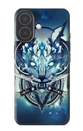 S1135 Wolf with knives Rock Case For iPhone 17