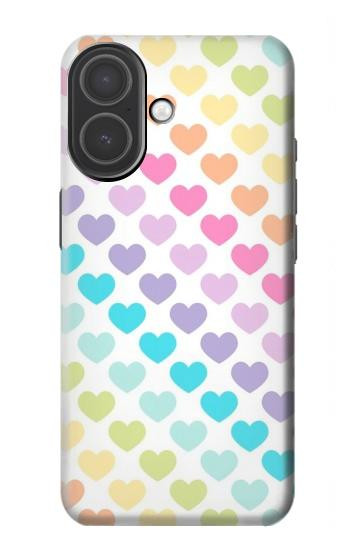 S3499 Colorful Heart Pattern Case For iPhone 17