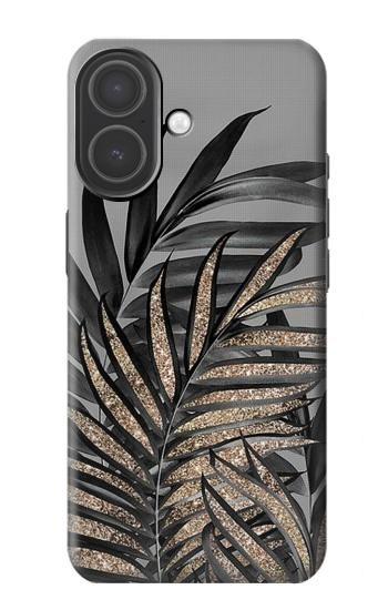 S3692 Gray Black Palm Leaves Case For iPhone 17