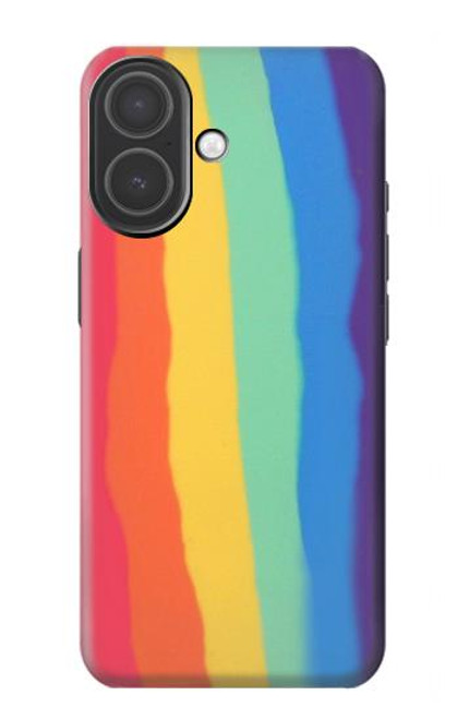 S3799 Cute Vertical Watercolor Rainbow Case For iPhone 17