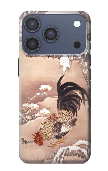 S1332 Ito Jakuchu Rooster Case For iPhone 17 Pro, 18 Pro