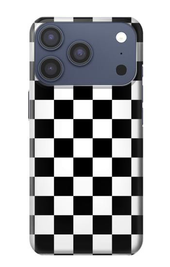 S1611 Black and White Check Chess Board Case For iPhone 17 Pro, 18 Pro