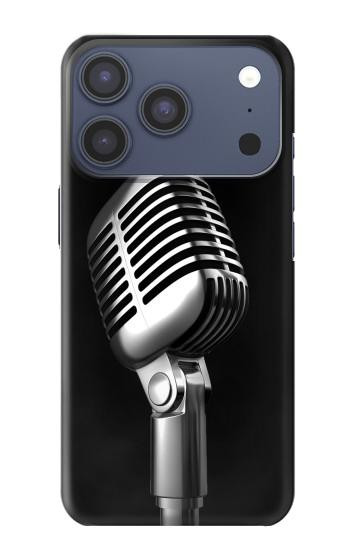 S1672 Retro Microphone Jazz Music Case For iPhone 17 Pro, 18 Pro