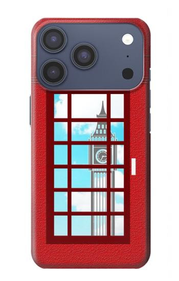 S2059 England British Telephone Box Minimalist Case For iPhone 17 Pro, 18 Pro