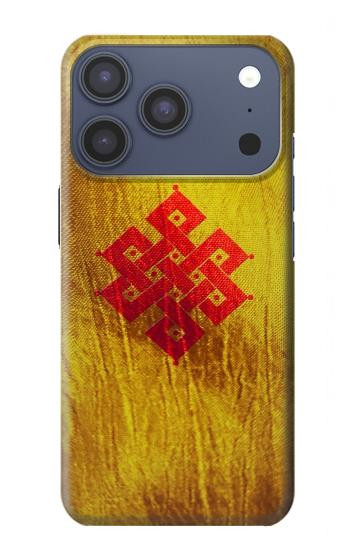 S2318 Eternal Knot Buddhist Spiritual Meditation Case For iPhone 17 Pro