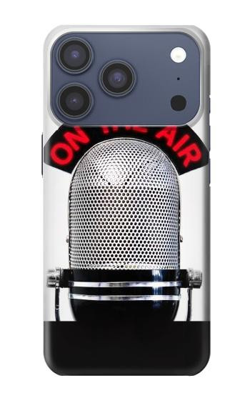 S2381 Vintage Radio Microphone On The Air Case For iPhone 17 Pro, 18 Pro