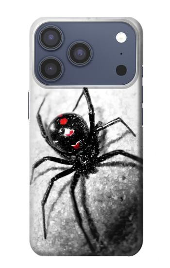 S2386 Black Widow Spider Case For iPhone 17 Pro, 18 Pro