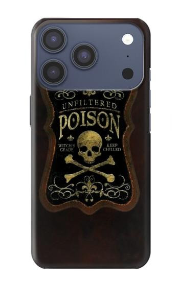 S2649 Unfiltered Poison Vintage Glass Bottle Case For iPhone 17 Pro