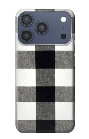 S2842 Black and White Buffalo Check Pattern Case For iPhone 17 Pro