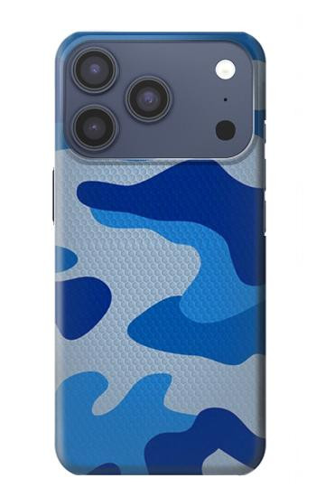 S2958 Army Blue Camo Camouflage Case For iPhone 17 Pro, 18 Pro