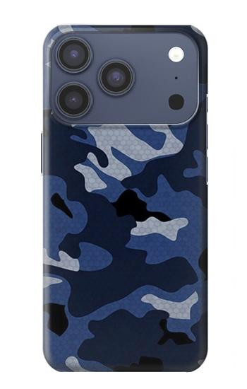 S2959 Navy Blue Camo Camouflage Case For iPhone 17 Pro, 18 Pro