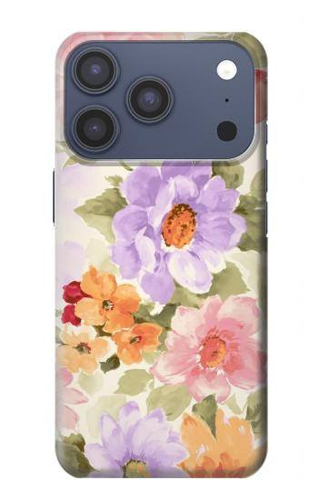 S3035 Sweet Flower Painting Case For iPhone 17 Pro, 18 Pro