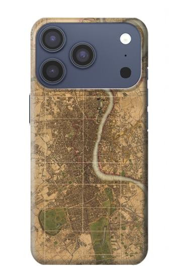 S3230 Vintage Map of London Case For iPhone 17 Pro, 18 Pro
