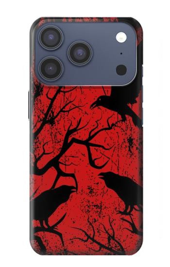 S3325 Crow Black Blood Tree Case For iPhone 17 Pro, 18 Pro
