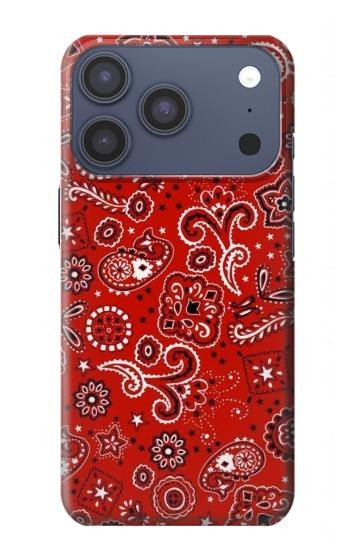 S3354 Red Classic Bandana Case For iPhone 17 Pro, 18 Pro