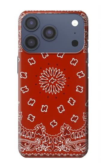 S3355 Bandana Red Pattern Case For iPhone 17 Pro, 18 Pro
