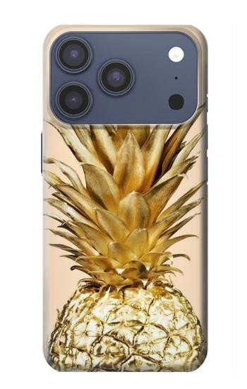 S3490 Gold Pineapple Case For iPhone 17 Pro, 18 Pro