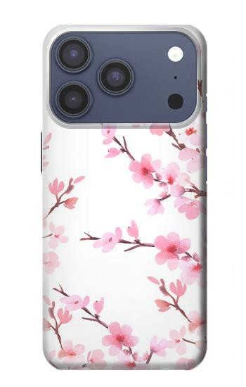 S3707 Pink Cherry Blossom Spring Flower Case For iPhone 17 Pro, 18 Pro