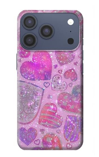 S3710 Pink Love Heart Case For iPhone 17 Pro, 18 Pro