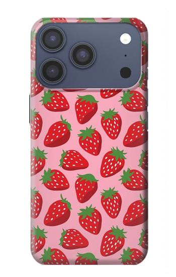 S3719 Strawberry Pattern Case For iPhone 17 Pro, 18 Pro