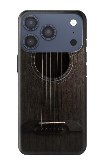 S3834 Old Woods Black Guitar Case For iPhone 17 Pro, 18 Pro