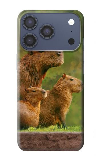 S3917 Capybara Family Giant Guinea Pig Case For iPhone 17 Pro, 18 Pro