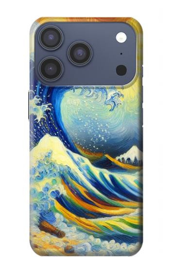 S4005 Oil Color Painting Great Waves Case For iPhone 17 Pro, 18 Pro