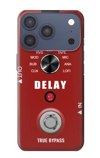 S4011 Red Guitar Analog Delay Graphic Case For iPhone 17 Pro