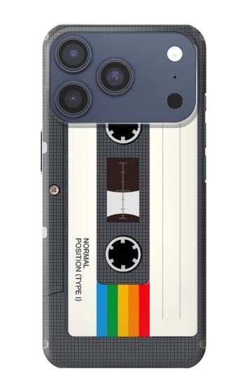 S4023 Vintage Rainbow Compact Cassette Case For iPhone 17 Pro, 18 Pro