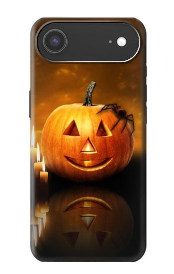 S1083 Pumpkin Spider Candles Halloween Case For iPhone Air