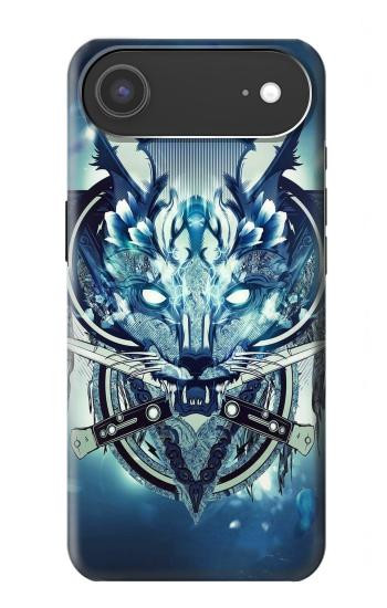 S1135 Wolf with knives Rock Case For iPhone Air