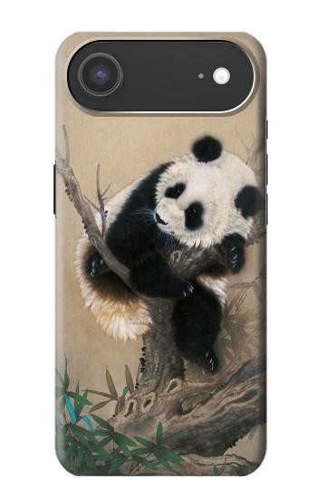 S2210 Panda Fluffy Art Painting Case For iPhone Air