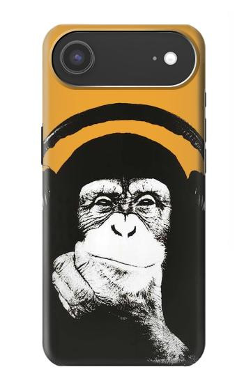 S2324 Funny Monkey with Headphone Pop Music Case For iPhone Air