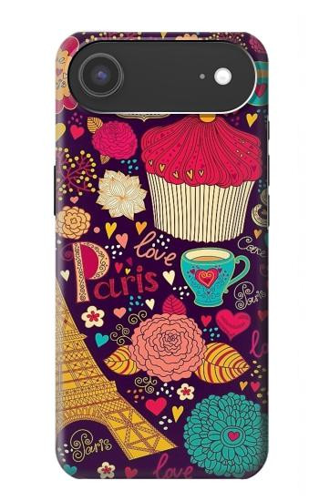 S2353 Paris Cartoon Vintage Pattern Case For iPhone Air