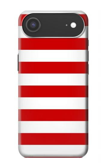 S2364 Red and White Striped Case For iPhone Air