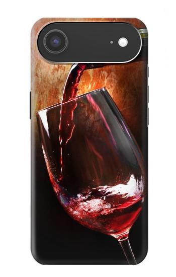 S2396 Red Wine Bottle And Glass Case For iPhone Air