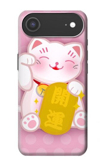 S3025 Pink Maneki Neko Lucky Cat Case For iPhone Air